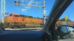 SB BNSF manifest with a bunch of '4s'
